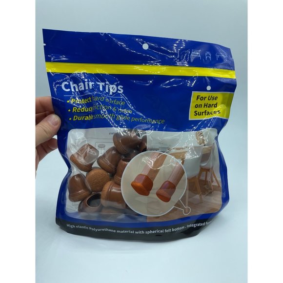 Chair Leg Protectors for Hardwood Floors, 24 Pcs Round Felt Furniture Pads, Soft - Picture 1 of 5